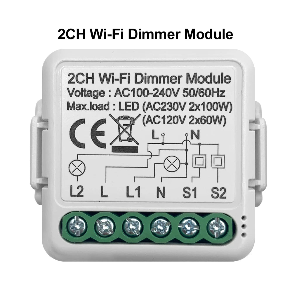 Interrupteur Dimmer Intelligent Wifi GIRIER Tuya 10A