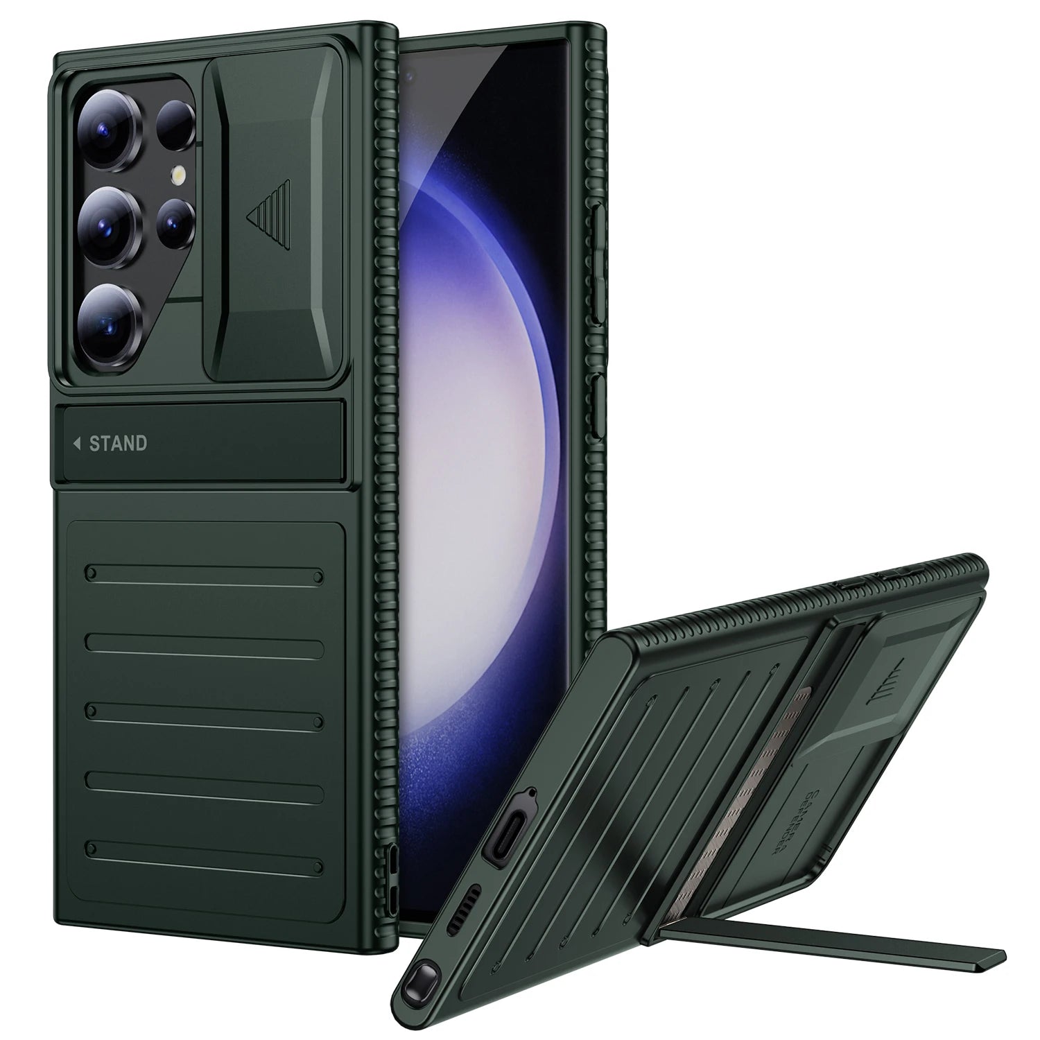 Coque de Protection pour Samsung Galaxy S24 Ultra avec Protège-Caméra Coulissant