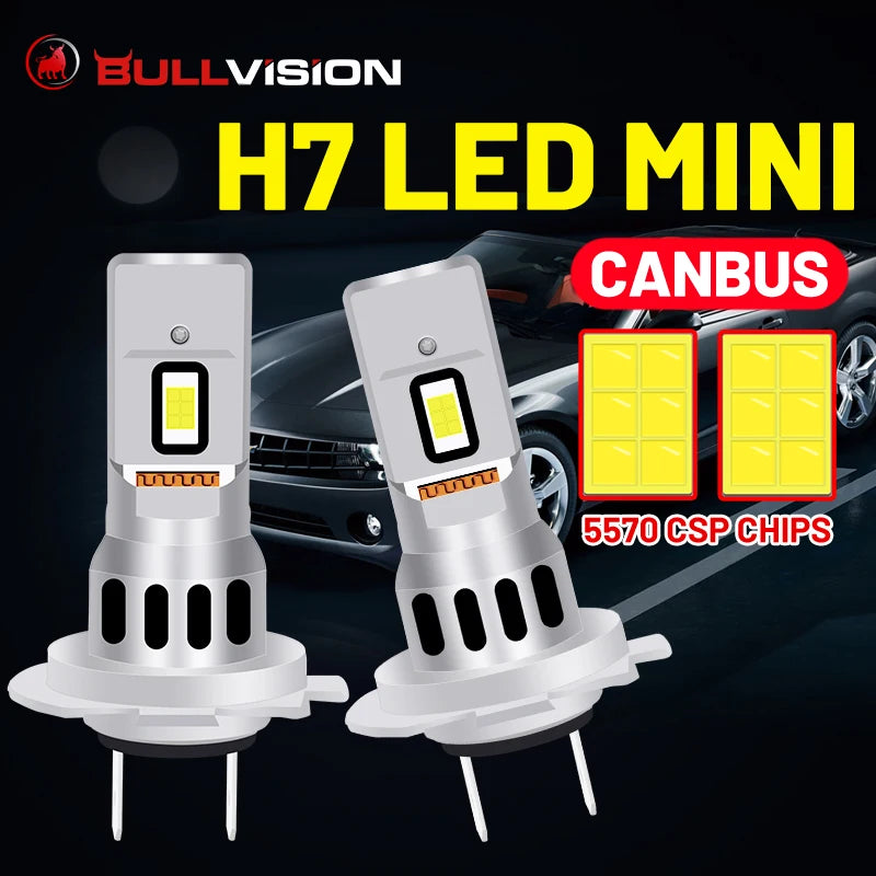 Phares LED Bullvision H7 – Eclairez vos trajets avec puissance et clarté