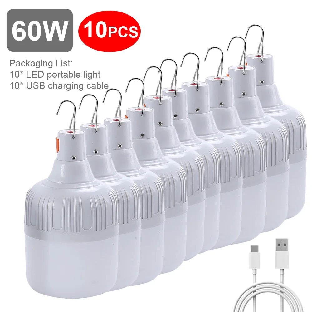 Lampe de Camping LED Rechargeable – Éclairez vos Aventures en Plein Air