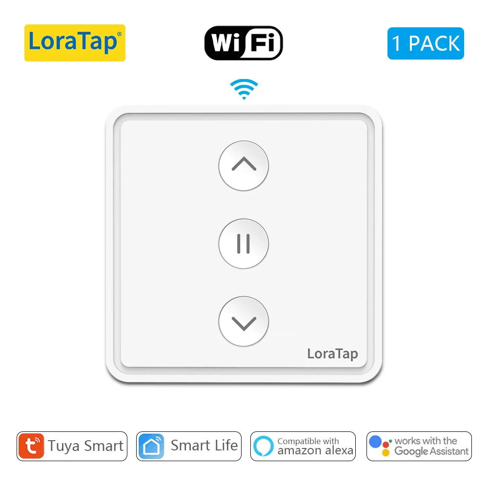 Interrupteur Bouton-Poussoir WiFi pour Volets Roulants et Stores LoraTap