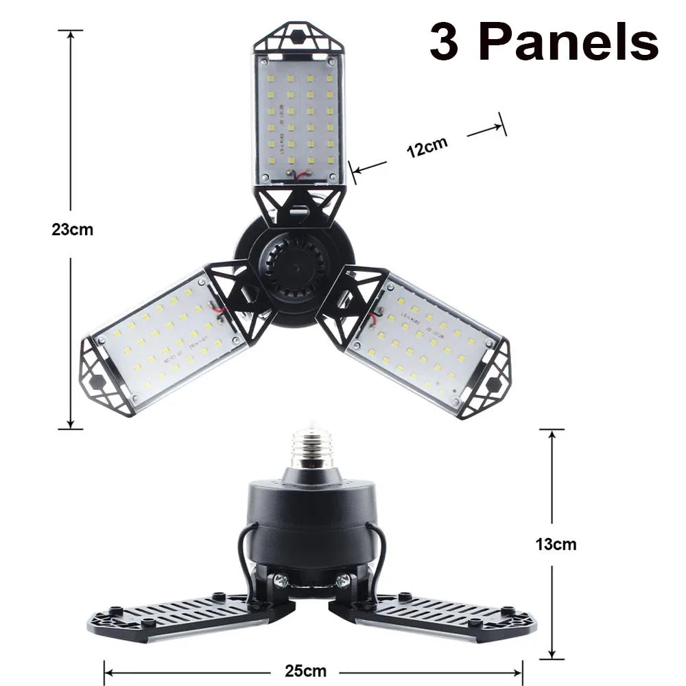 Lampe de Plafond LED Déformable avec Panneaux Ajustables