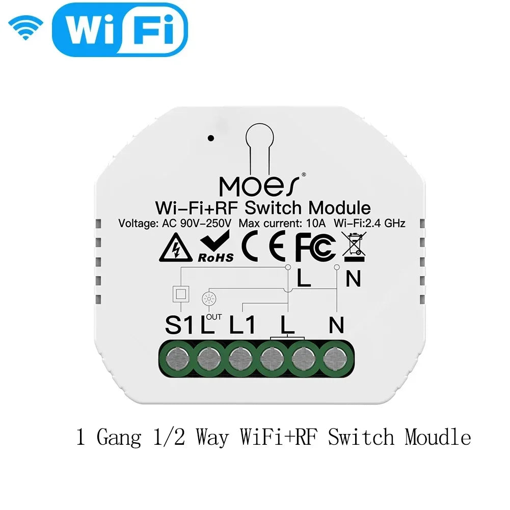Module d&rsquo;Interrupteur et de Gradateur Intelligent MOES ZigBee WiFi