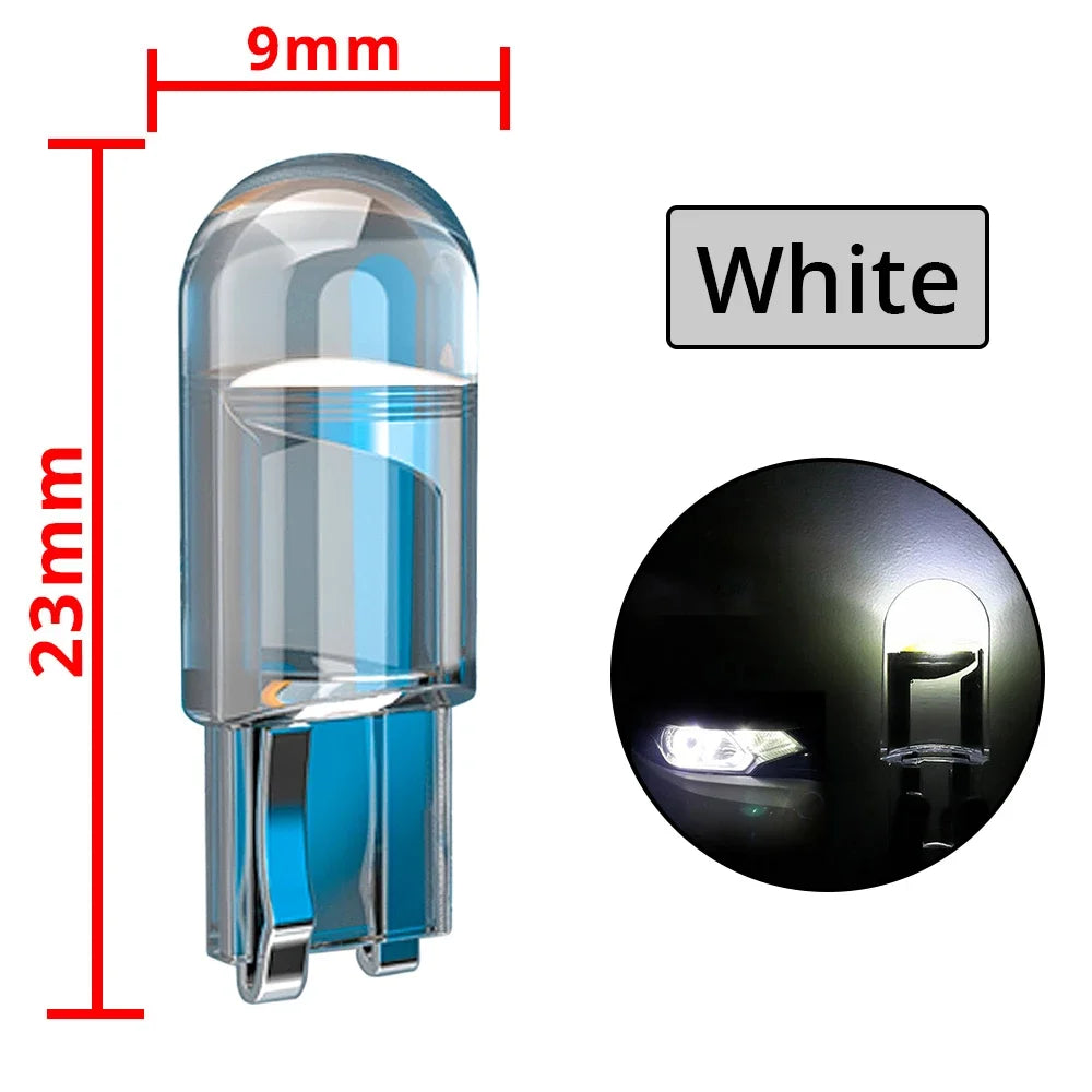 Ampoules LED Voiture Blanche – Pack de 10 W5W 194 T10