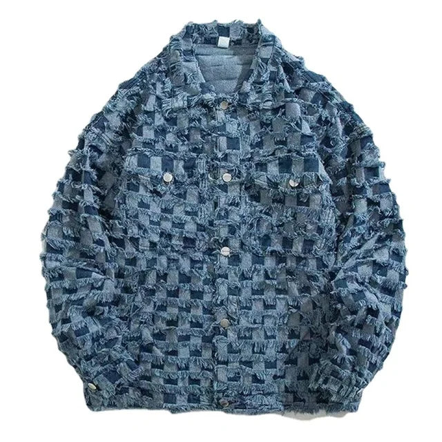 Veste Décontractée en Denim – Style Rétro pour Hommes