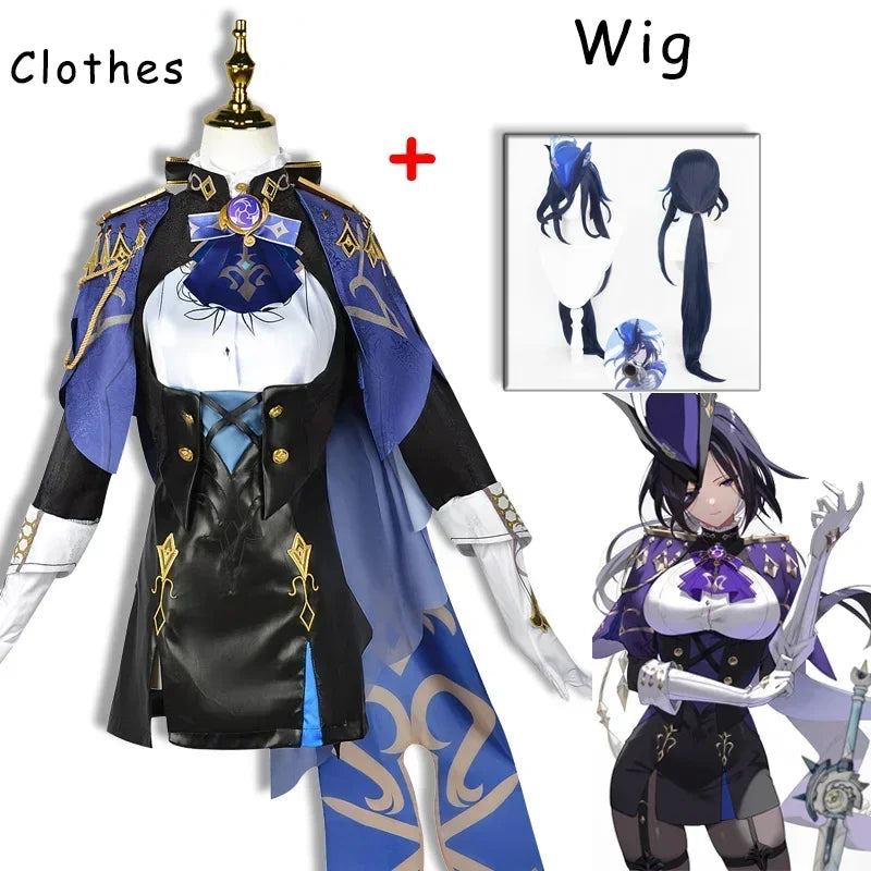 Costume complet de Clorinde Cosplay Genshin Impact