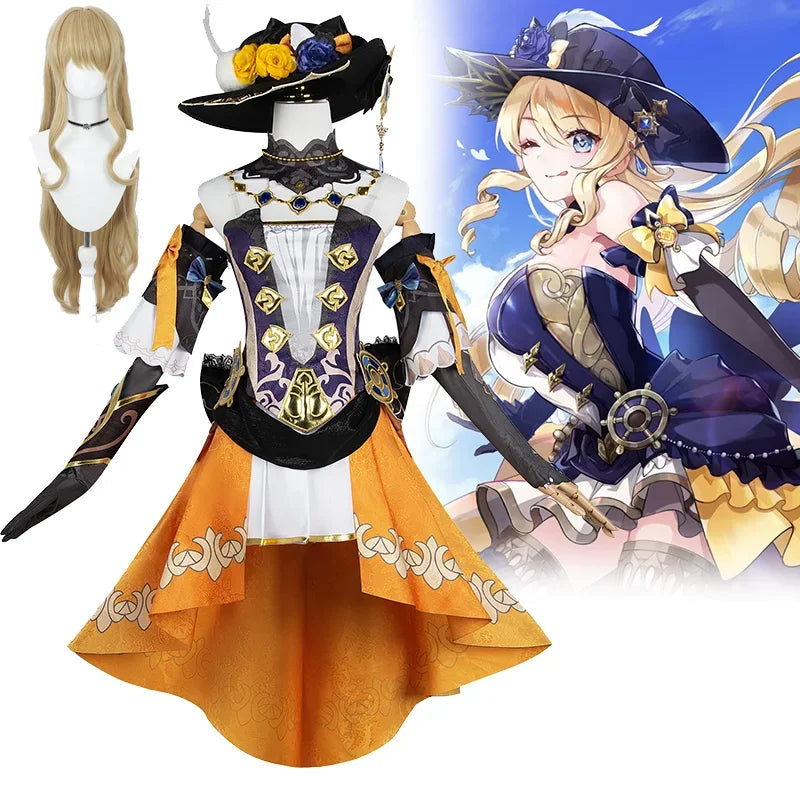 Ensemble de Costume Cosplay Complet Navia Genshin Impact