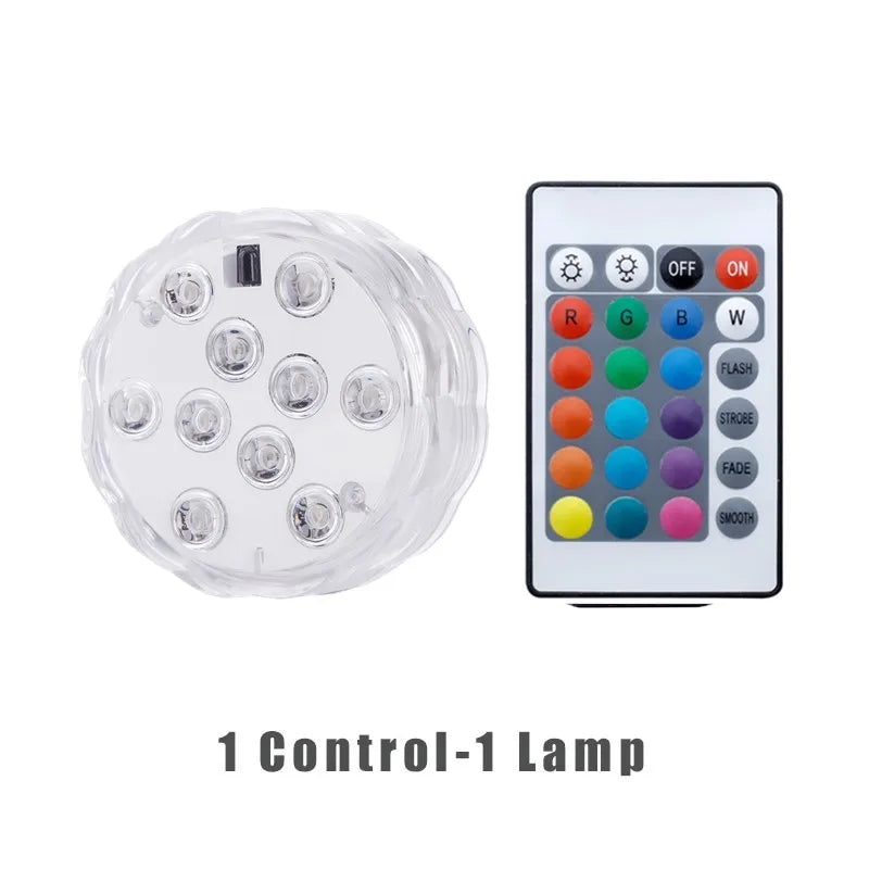 Éclairage Sous-Marin RGB avec Télécommande – Lampes LED Submersibles IP68
