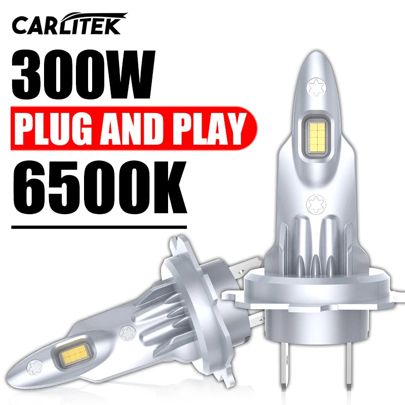 Ampoule LED H7 Turbo 300W CARLitek : Puissance et Éclat pour Votre Éclairage