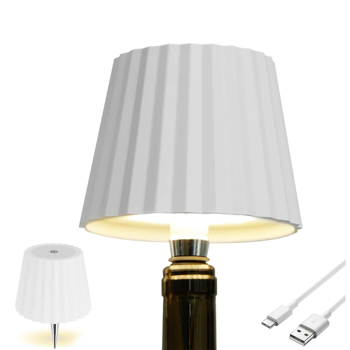 Lampe de Table Créative en Forme de Bouteille : Éclairez Votre Espace avec Style