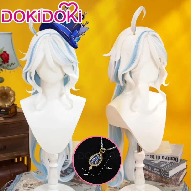 Perruque Focalors Cosplay – Furina de Genshin Impact