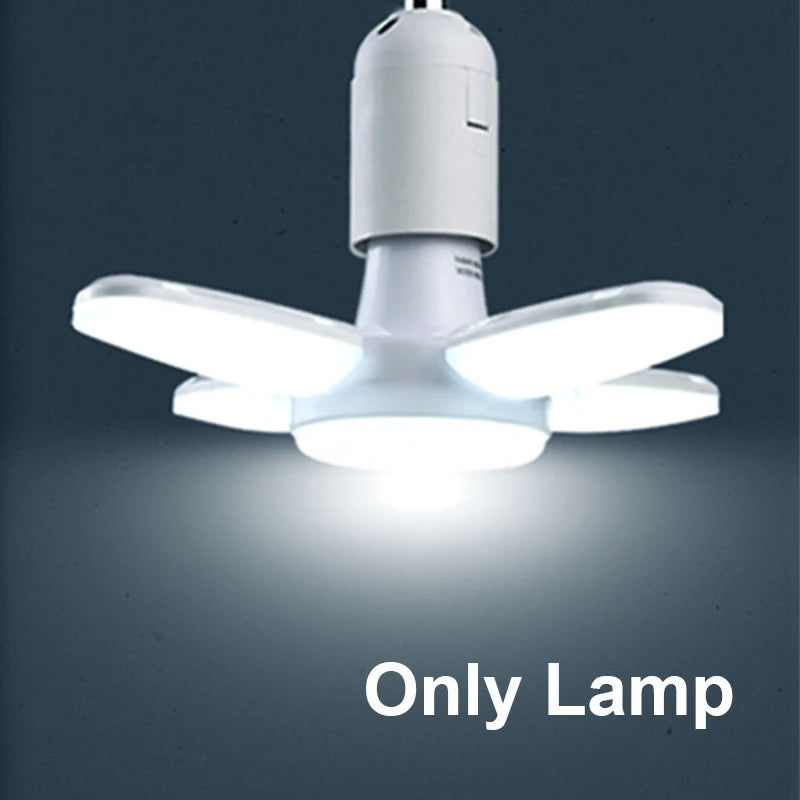Ampoule LED E27 avec Lames de Ventilateur – Éclairage Innovant